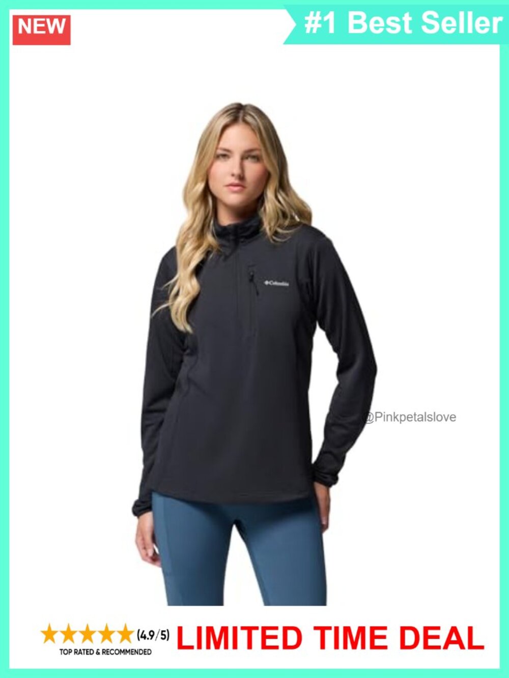 Columbia Essential Hike Grid Fleece Half Zip Women's Pullover
